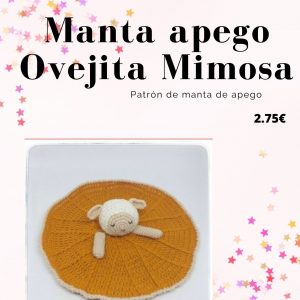 Mantita apego Ovejita mimosa patron